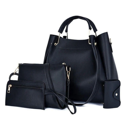 High Quality 3 Piece Synthetic Leather Shoulder Bag